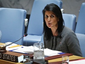 United Nations U.S. Ambassador Nikki Haley says her country does not want war with North Korea. (AP Photo/Bebeto Matthews)