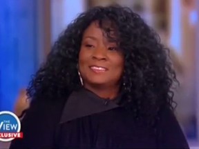 Perquita Burgess, a former clerical worker at Fox, went on “The View” Thursday. (screengrab)
