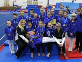 Photo by Jesse Cole Reporter/Examiner
The Spruce Grove Aerials Gymnastics Club scored big at the recent Alberta artistic gymnastics provincial championships in Fort McMurray.