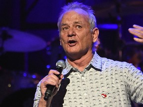 Bill Murray speaks onstage during "Love Rocks NYC! A Change is Gonna Come: Celebrating Songs of Peace, Love and Hope" A Benefit Concert for God's Love We Deliver at Beacon Theatre on March 9, 2017 in New York City.  (Jamie McCarthy/Getty Images)
