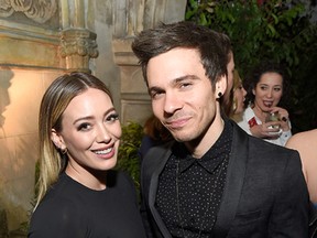 Actress Hilary Duff, left, and musician Matthew Koma attend the Entertainment Weekly Celebration of SAG Award Nominees sponsored by Maybelline New York at Chateau Marmont on January 28, 2017 in Los Angeles, California. (Photo by Matt Winkelmeyer/Getty Images for Entertainment Weekly)