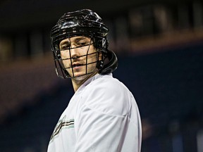 Leading NLL scorer Mark Matthews of the Rush faces the playoff-hungry Toronto Rock tonight in Saskatoon.  (Codie McLachlan, Postmedia)