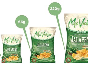 Miss Vickie's has recalled its jalapeno-flavoured kettle-cooked potato chips due to the potential presence of salmonella in the seasoning. (CNW Group/PepsiCo Canada/HO)