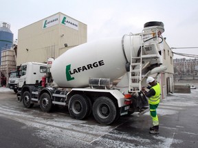 Lafarge cement mixing truck