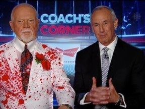 Don Cherry (left) and his Coach's Corner co-host Ron MacLean (TWITTER)