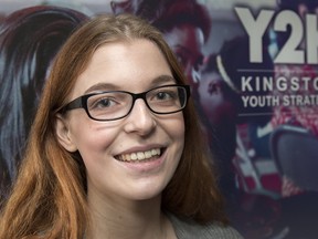 Taylor Liggett, a communications facilitator for Youth 2 Kingston. (Taylor Bertelink/For The Whig-Standard)