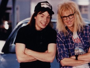 Mike Myers and Dana Carvey in "Wayne's World." (Supplied picture)