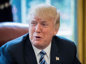 In this April 19, 2017 file photo, President Donald Trump speaks in the Oval Office in Washington. (AP Photo/Andrew Harnik, File)