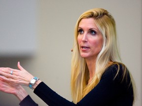 University of California, Berkeley students have filed a lawsuit against the school on Monday over a cancelled Ann Coulter speech. (Mike Hensen/Postmedia Network/Files)