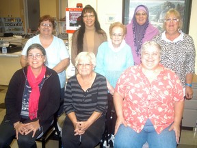 A Wallaceburg writers group, called the Sydenham Storytellers,  published their first anthology of short stories and poetry. The book is  available at the Wallaceburg Adult Activity Centre where the group meets regularly. Writers from the group include, front row from left to right, Heather Dunlop, Feleda Southgate and Lee Brown. Back row from left, Deborah Odette, Linda Lou Classens, Chris Jenkins, Christine Dupuis and Ingrid Booth.