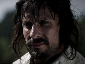 An actor portrays Samuel de Champlain in the CBC series "The Story of Us." (screengrab)