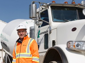 Bruce Willmer, regional vice-president of Lafarge, pitched city council an idea to have the company’s trucks to impede traffic and prevent anyone from speeding. (IAN KUCERAK)