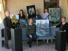 The 10th Annual Oxford Studio Tour Saturday, May 6 and Sunday, May 7 from 10 a.m. to 5 p.m. features 38 individual artists, including nine new exhibitors at 18 locations throughout the county. Pictured here, are: (front row, left to right) Janet Whittington, Cathy Groulx and Judy Feskun. In the back, are: Tabitha Verbuyst, Gary Payne and Sue Goossens.