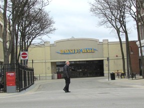 The Bayside Centre in downtown Sarnia, shown here on Tuesday April 25, 2017, is said to have new owners. Details of the new ownership, and plans for the site, could be announced in the coming days, according to Sarnia Mayor Mike Bradley.  Paul Morden/Sarnia Observer/Postmedia Network