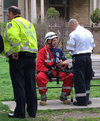 Rob Wonfor, the firefighter who rescued a woman Wednesday morning after she climbed a crane in Toronto. (Cynthia McLeod, Toronto Sun)