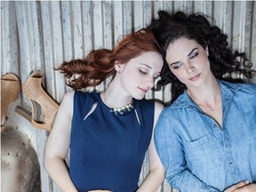 Laura Spencer, as Carrie, left, and Velinda Godfrey, as Lauren, star in Heartland, a film directed by Maura Anderson that will be screened Saturday during the three-day London Lesbian Film Festival that begins Friday.  (Michael Lowe/Special to Postmedia News)