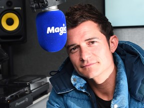 Orlando Bloom visits the Magic FM studio on April 26, 2017 in London, United Kingdom. (Photo by Eamonn M. McCormack/Getty Images)