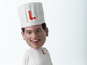 The "Chef Sousa" bobblehead, made to look like Finance Minister Charles Sousa, is the latest in a series of “Chef Sousa” gags. (DAVE ABEL/TORONTO SUN)