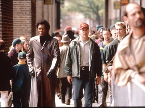 Bruce Willis and Samuel L. Jackson co-star in the psychic thriller, Unbreakable.   (File Photo)
