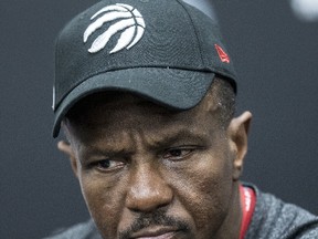 Dwane Casey will have to counter the Bucks’ moves Thursday night in Game 6. (Craig Robertson/Toronto Sun)