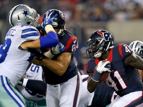 Running back Cierre Wood spent time with the Houston Texans in the NFL. (GETTY IMAGES)