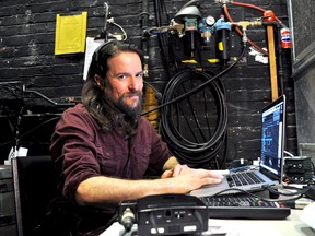 Rory Leydier studied film production but has found a niche as a projection designer at The Grand Theatre. CHRIS MONTANINI\LONDONER\POSTMEDIA NETWORK