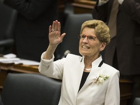 Premier Kathleen Wynne at Queen's Park on Thursday, April 27, 2017. (Craig Robertson/Toronto Sun)