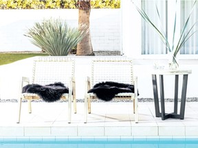 These patio items are part of the spring collection by Vancouver-based online home furnishings company Article.com.