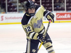 Detroit HoneyBaked 16U defenceman Mitchell Miller was picked by the Sarnia Sting in the fourth round, 62nd overall, in this year's OHL draft. (TROY SHANTZ/OHL Images)