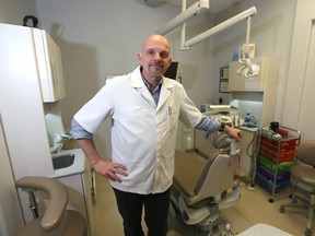 Dr. Jerry Baluta of Odyssey Dental Centre provided dental care to refugees and newcomers, in Winnipeg. Saturday, April 29, 2017. Chris Procaylo/Winnipeg Sun/Postmedia Network