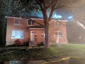 A fire broke out at 2:15am Sunday at 413 King George St. SCOTT SILBORN