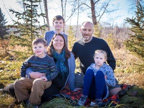 The Schurman family of Red Deer: From left to right, Asher (youngest), Jessica, Mackenzie, Bob and Matea Schurman. Matea, 8, attends Annie L. Gaetz School in Red Deer. She has autism, and benefits from help from speech language pathologists, psychologists, and occupational therapists.