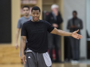 Raptors guard Kyle Lowry doesn't think the team needs to change the way they play when they face the Cavaliers in the second round of the NBA playoffs starting Monday in Cleveland. (Craig Robertson/Toronto Sun)