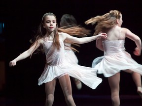 A young girl performs a lyrical routine during Vermilion Dance Association's Fire In My Soul Year End Recital, at the Lakeland College Alumni Theatre Hall on Saturday, April 29, 2017, in Vermilion, Alta. Taylor Hermiston/Vermilion Standard/Postmedia Network.