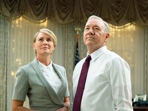 Robin Wright and Kevin Spacey star in Netflix's "House of Cards." (David Giesbrecht/Netflix)
