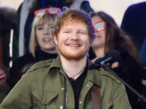 Ed Sheeran performs on NBC's 'Today' at Rockefeller Plaza on March 8, 2017 in New York City. (Jamie McCarthy/Getty Images)