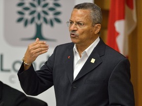 London city councillor Harold Usher at London City Hall on Monday May 1, 2017. (MORRIS LAMONT, The London Free Press)