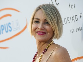 Actress Sharon Stone attends Lupus LA's 2017 Orange Ball: Rocket To A Cure at the California Science Center on April 22, 2017 in Los Angeles, California. (VALERIE MACON/AFP/Getty Images)