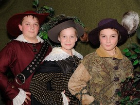 Lambton Young Theatre Players Ryan Godwin, Ryan Oliver and Owen Layne star as the Three Musketeers
Handout/Sarnia This Week