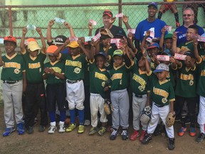 Local fundraising had helped fund a Dominican Republic baseball program for youngsters