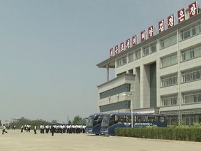 This image made from May 21, 2014, video shows the Pyongyang University of Science and Technology. North Korea confirmed on Wednesday, May 3, 2017, the detention of American citizen Kim Sang Dok, who was referred to as Kim Sang-duk when Pyongyang University of Science and Technology, where he was teaching accounting, previously announced his detention. Kim's English name is Tony Kim. (AP Photo)