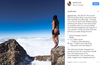Jaylene Cook is under fire for taking this photo atop Mount Taranaki and posting it to Instagram.
