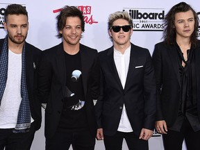 The English-Irish pop band One Direction attends the 2015 Billboard Music Awards, May 17, 2015, at the MGM Grand Garden Arena in Las Vegas.  (ROBYN BECK/AFP/Getty Images)