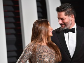 Sofia Vergara (L) and Joe Manganiello attend the 2017 Vanity Fair Oscar Party hosted by Graydon Carter at Wallis Annenberg Center for the Performing Arts on February 26, 2017 in Beverly Hills, California. (Photo by Pascal Le Segretain/Getty Images)