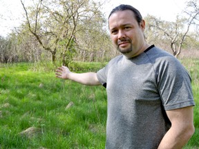 Russell Green has received $3,700 from the City of London to establish a teaching and sharing garden in South Branch Park this summer. CHRIS MONTANINI\LONDONER\POSTMEDIA NETWORK