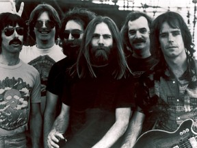 This undated file photo shows Grateful Dead band members, from left, Mickey Hart, Phil Lesh, Jerry Garcia, Brent Mydland, Bill Kreutzmann, and Bob Weir. (AP Photo/File)