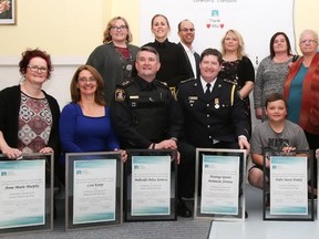 Tim Miller/The Intelligencer 
Thirteen individuals and organizations were recognized for their efforts in mental health at a special ceremony by the Canadian Mental Health Association Hastings and Prince Edward (CMHA-HPE) branch at at the Maurice Rollins Centre of Hope on Thursday in Belleville.