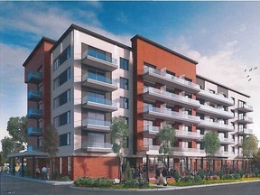 A concept drawing of the six-storey, 80-suite retirement residence planned for the site of the old Ramada Inn near Wellington St. and First Ave. in St. Thomas. (Contributed photo)