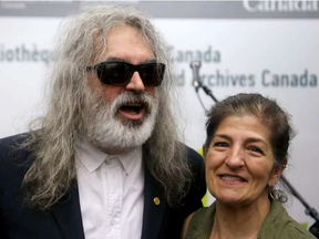 Canadian rocker Michel Pagliaro donated his personal archives to Library and Archives Canada on Friday, May 5, 2017 in Gatineau, where he played a little and let employees take lots of selfies with him.