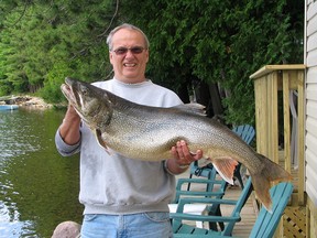 Keith Vincent caught this 28-pound lake trout on Penage Lake a few years ago. Photo supplied